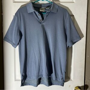 Vintage TravelSmith Gray Polo Shirt Men’s M CoolMax USA Made